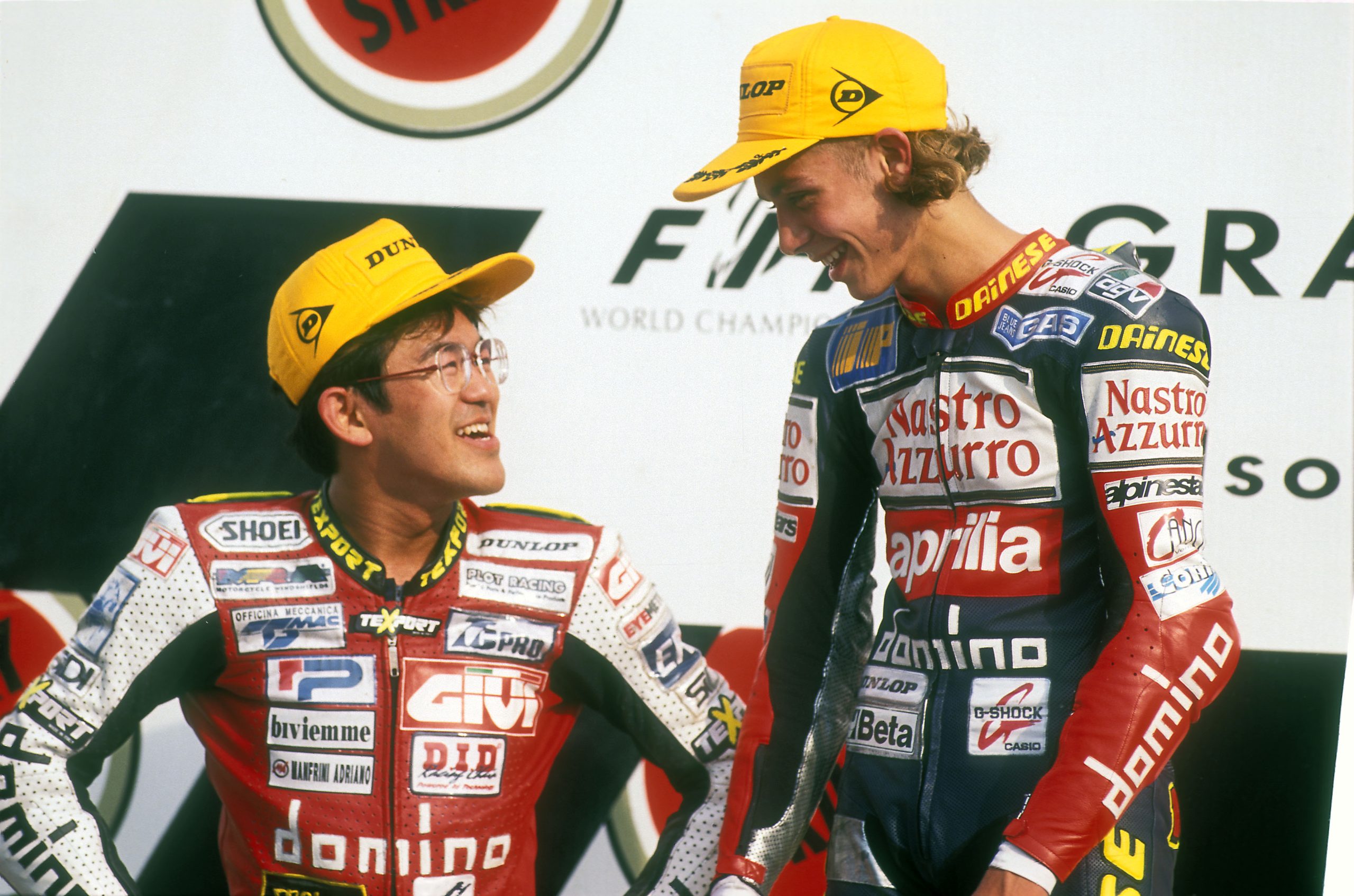 Nobby Ueda en Rossi, Brazilian GP 1997