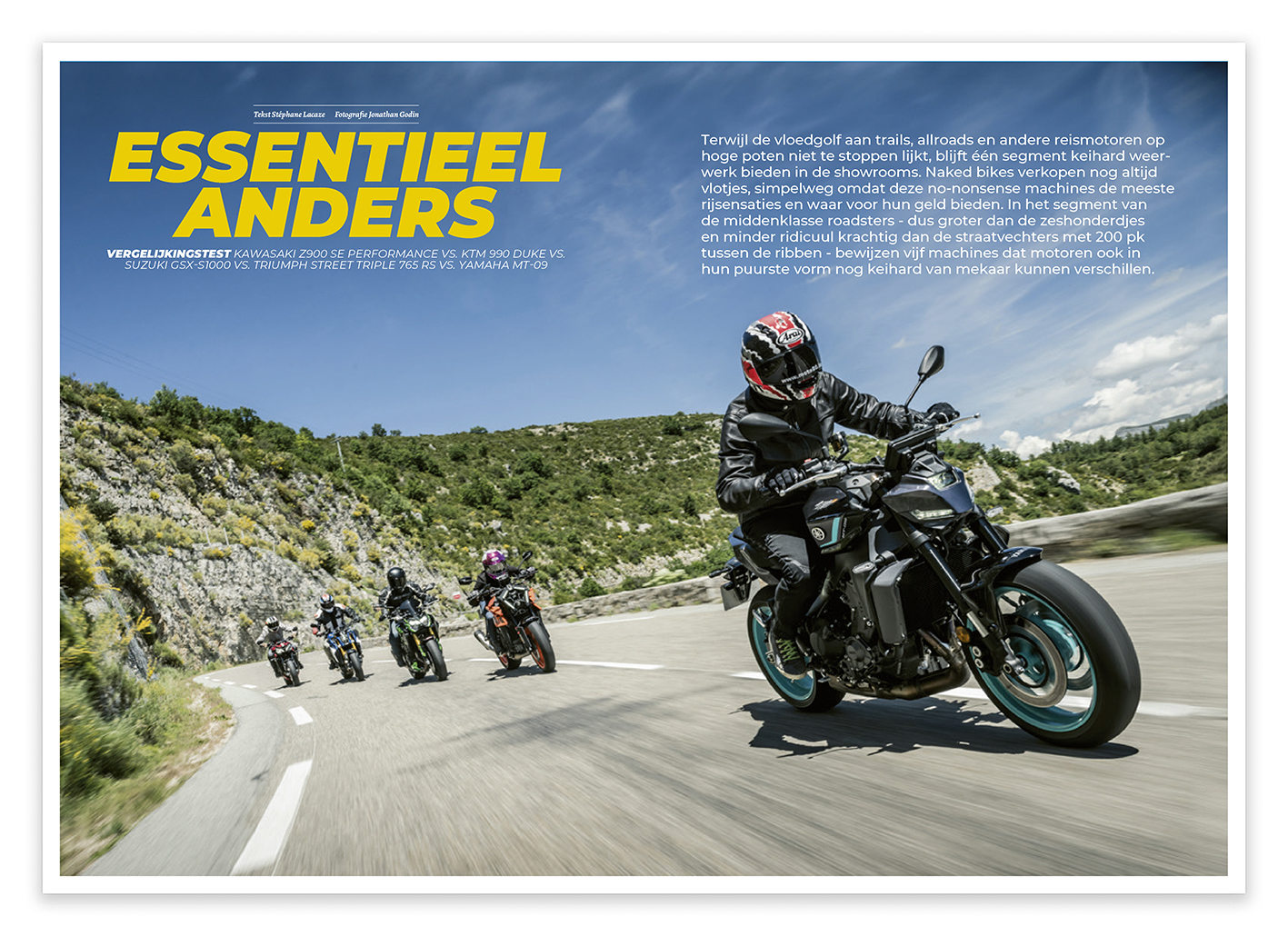 Kawasaki Z900 SE Performance vs. KTM 990 Duke vs. Suzuki GSX-S1000 vs. Triumph Street Triple 765 RS vs. Yamaha MT-09