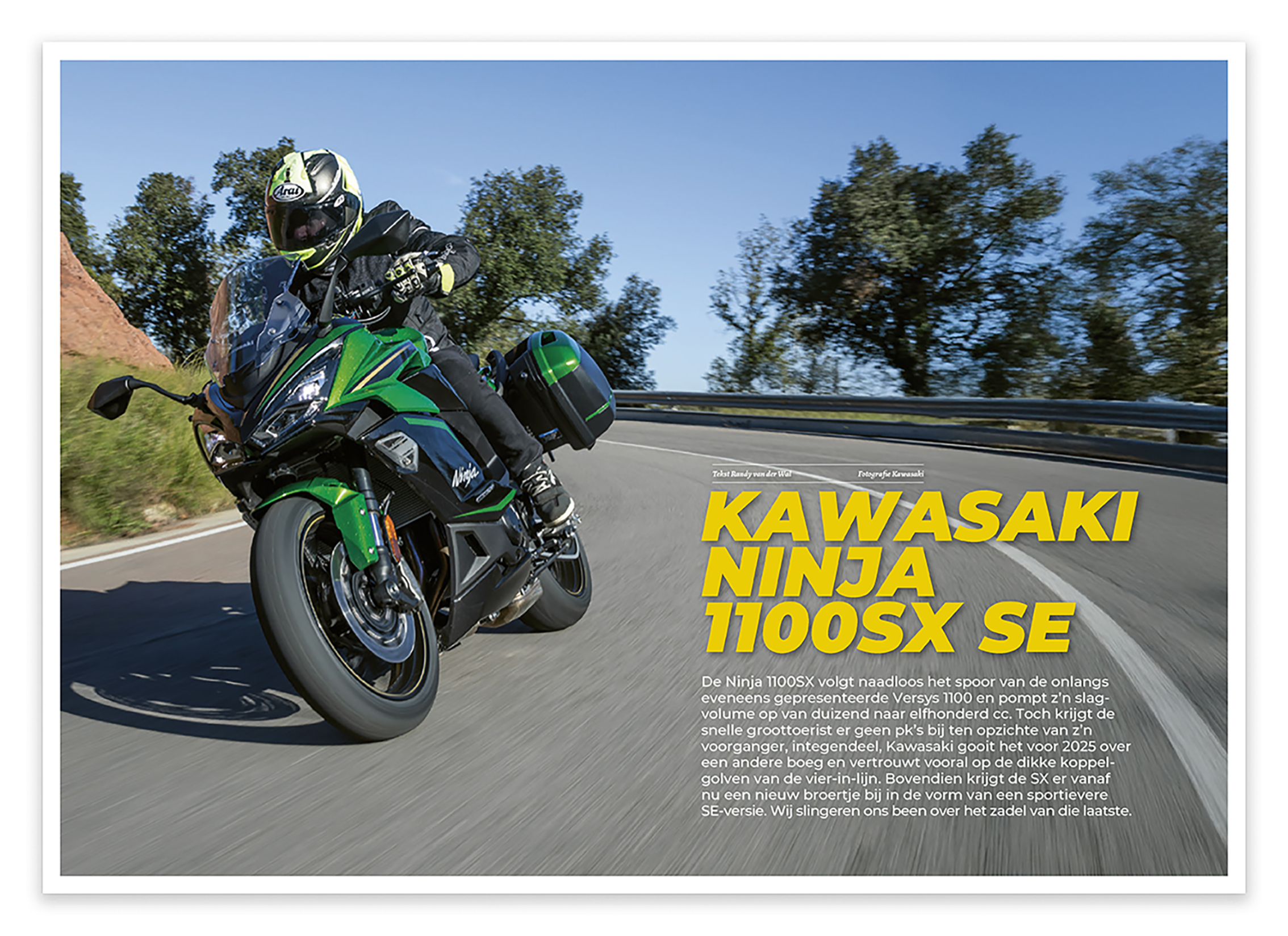 Motorrijder Kawasaki Ninja 1100SX SE