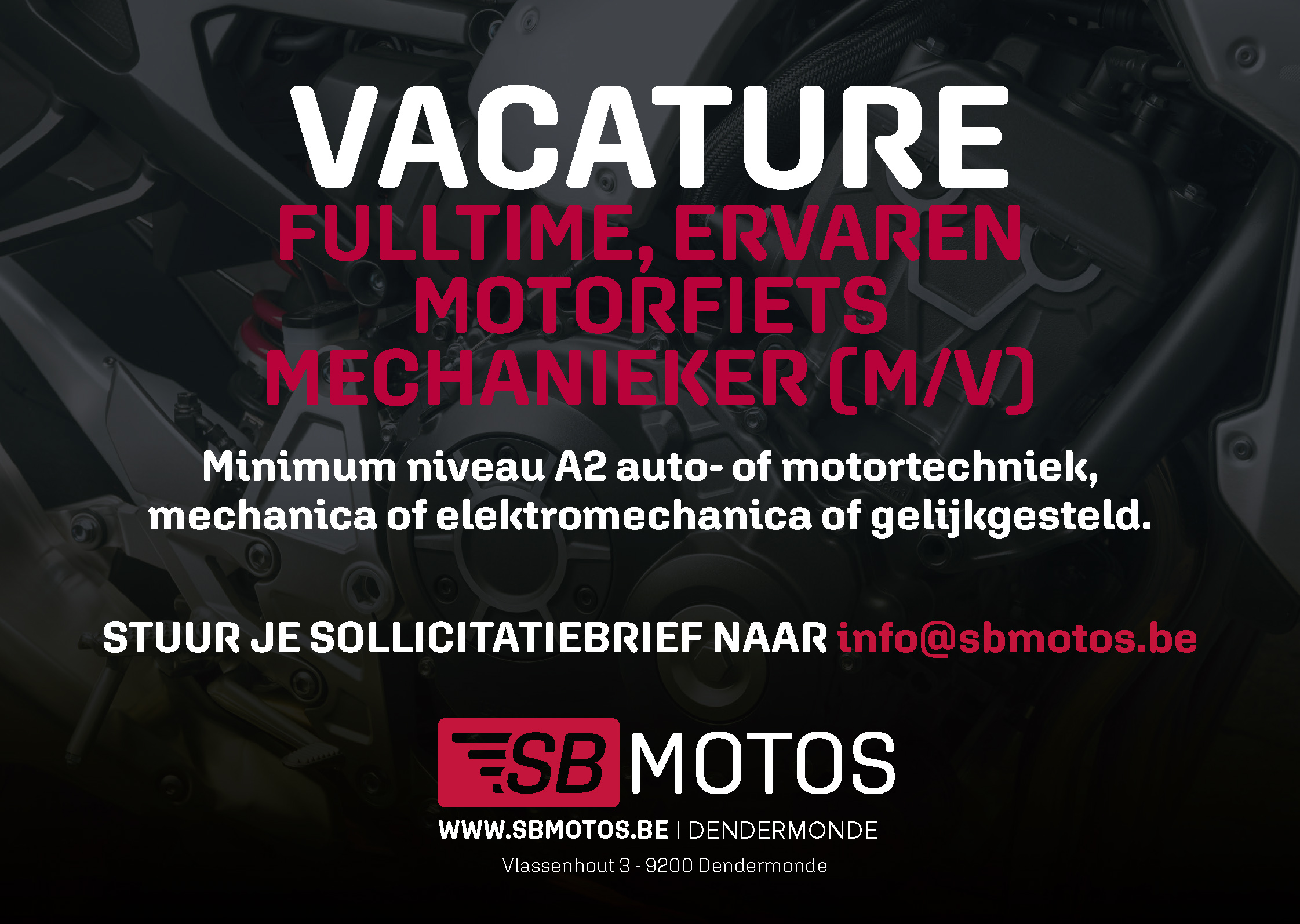 Vacature SBMotos