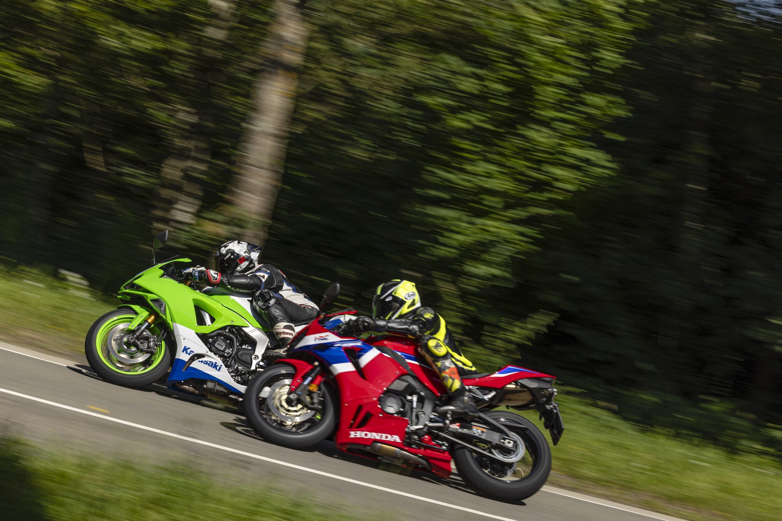 Supersport vergelijk CBR600RR Ninja ZX-6R