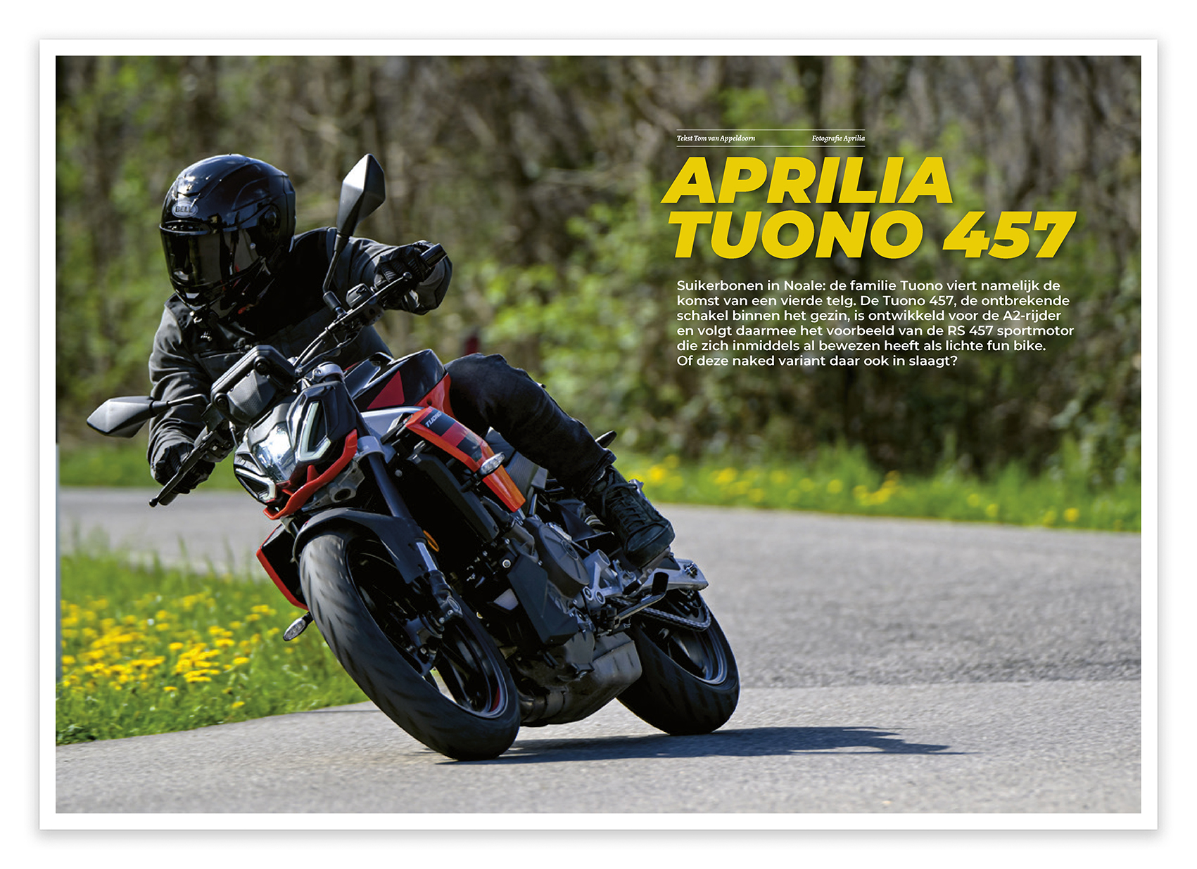 Motorrijder mei 2025 Aprilia Tuono 457