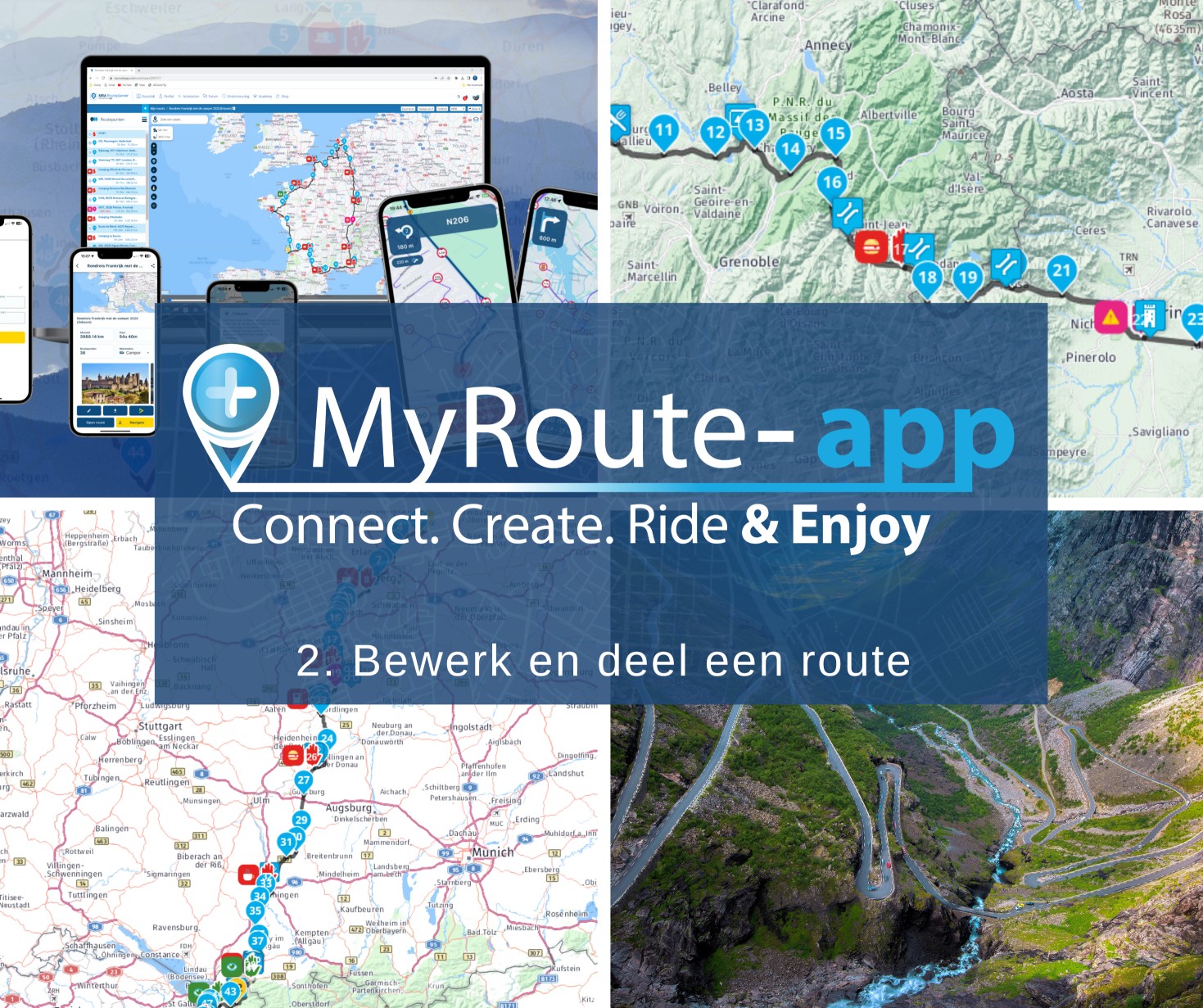 MyRoute - Bewerk en deel een route