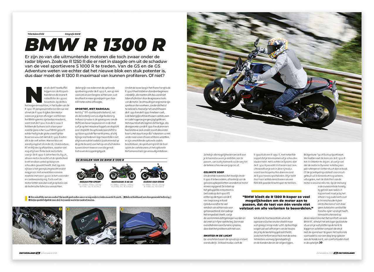 Motorrijder zomer 2025